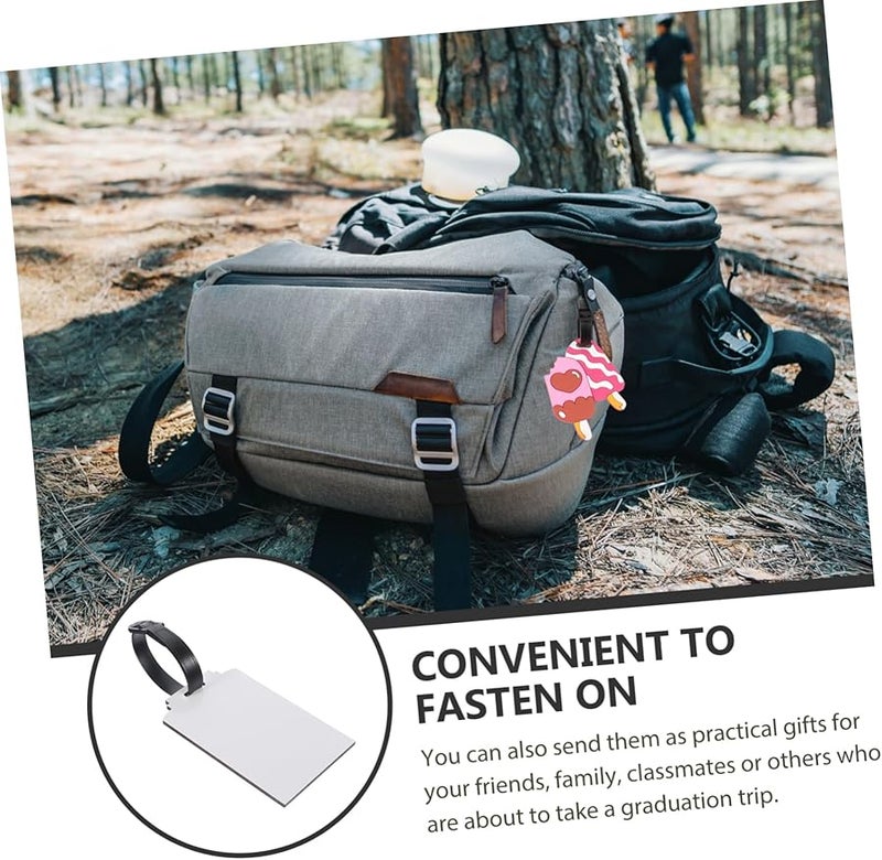 علامات الأمتعة الفارغة للحقائب DIY علامات الأسماء أنيقة للسفر والرحلات البحرية - Image 4